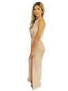 TINA PLEATED HALTER NECK JUMPSUIT