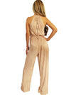 TINA PLEATED HALTER NECK JUMPSUIT
